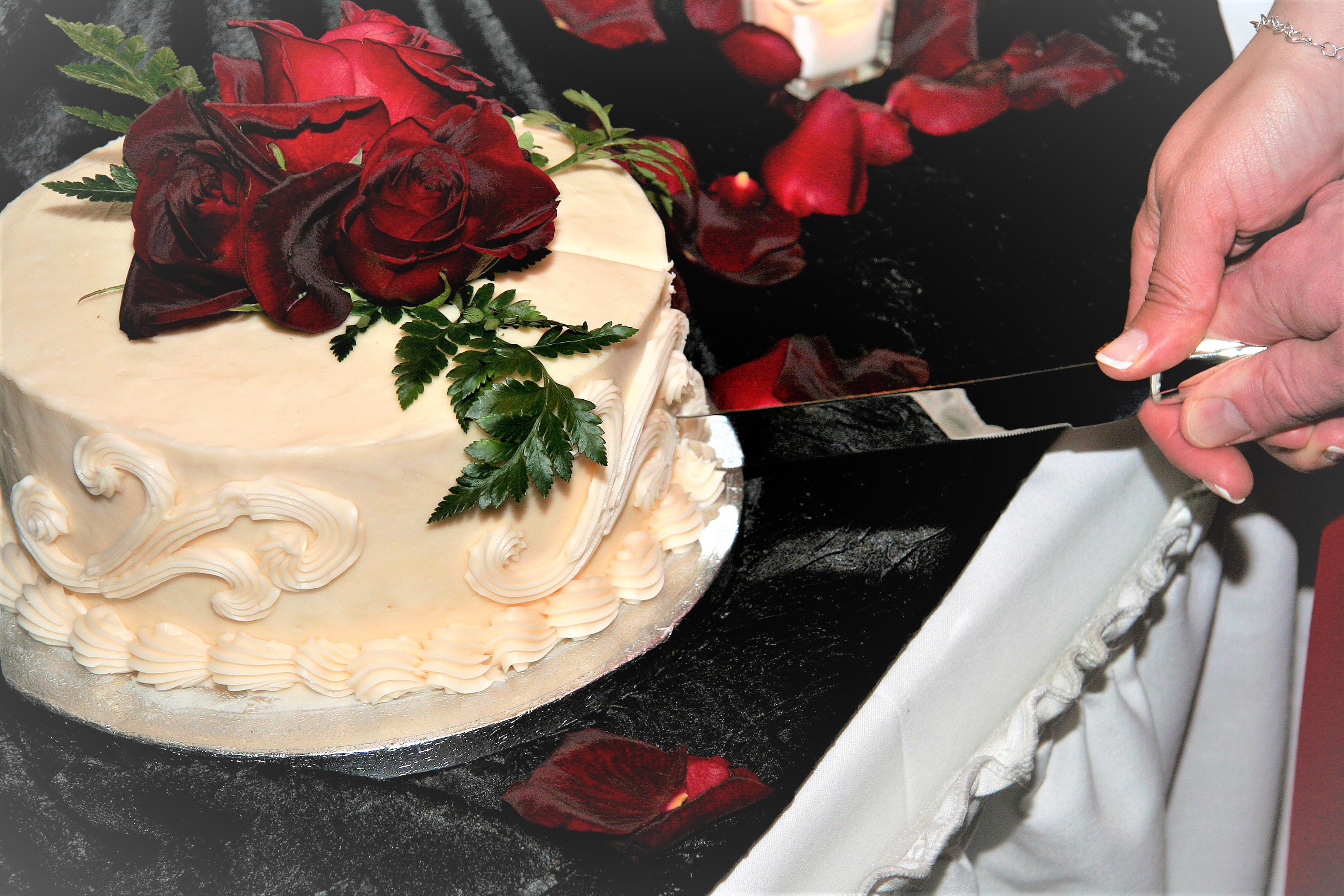 Cutting Wedding Cake